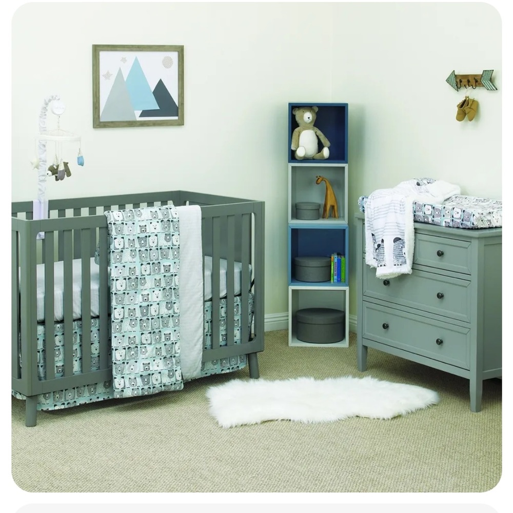 Dwell Studio Bear Hugs Nursery Crib Bedding Changing Pad Cover, Accessories